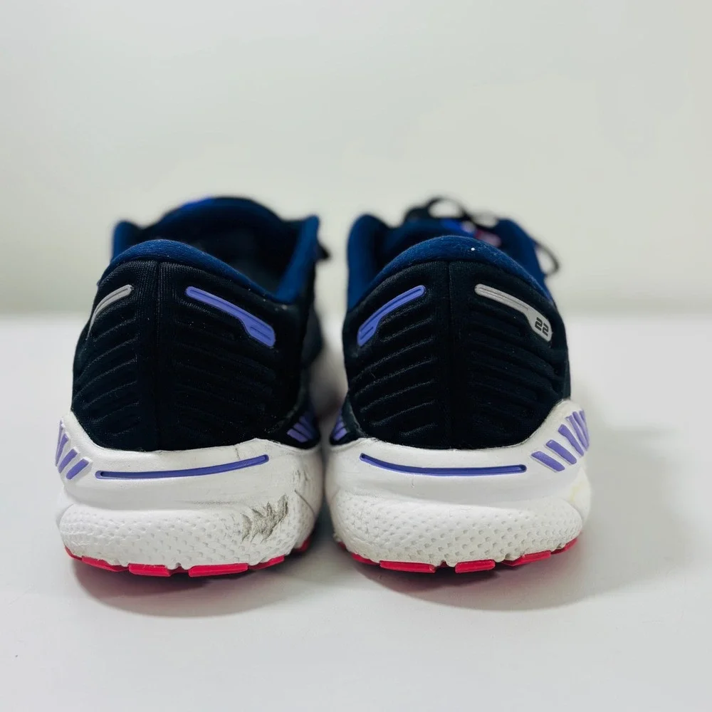 Brooks Adrenaline GTS 22 Black/Purple/Pink 1203531B080 Women Running Shoes 6.5 - Picture 5 of 10